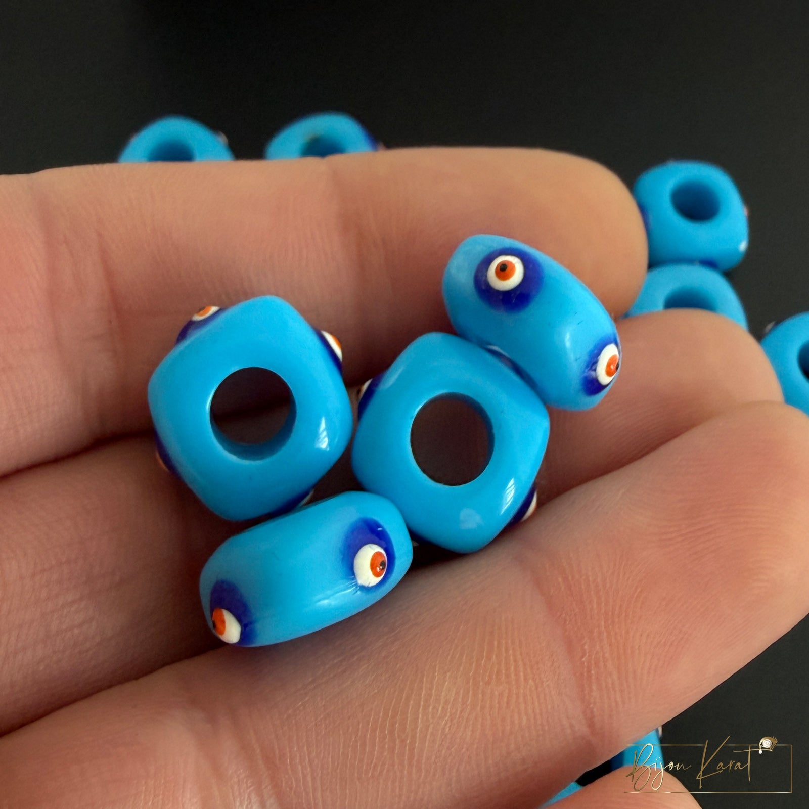 Nazar Mavi Tas Perle Hellblau 6mm