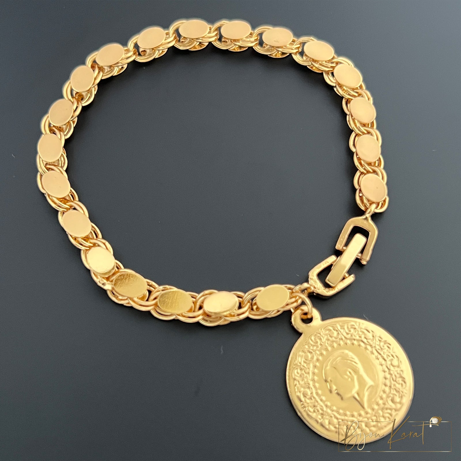 Ceyrek Pullu Armband 18K vergoldet