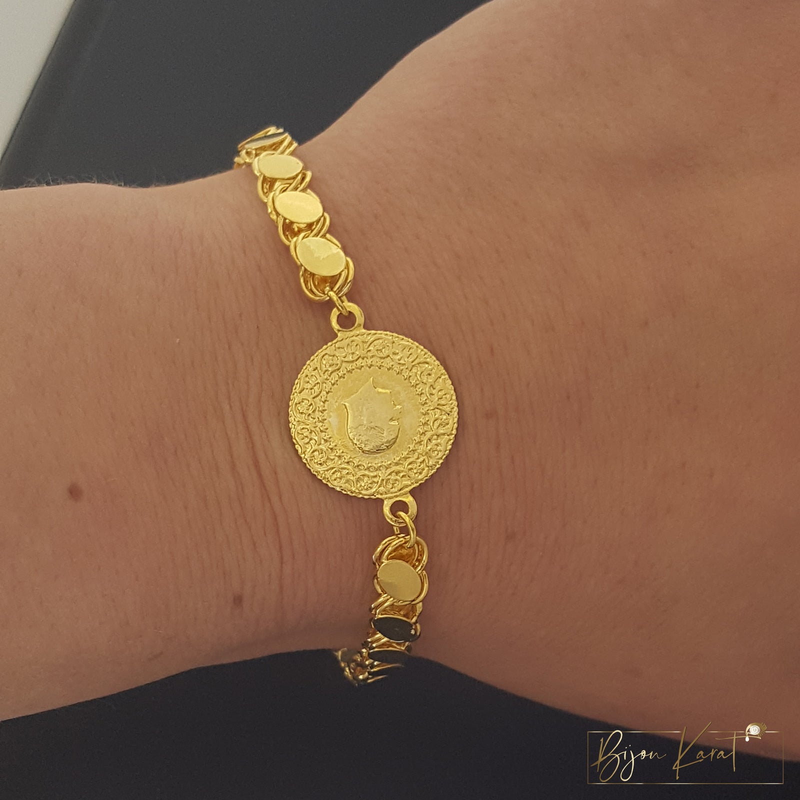 Ceyrek Pullu Armband 22K vergoldet