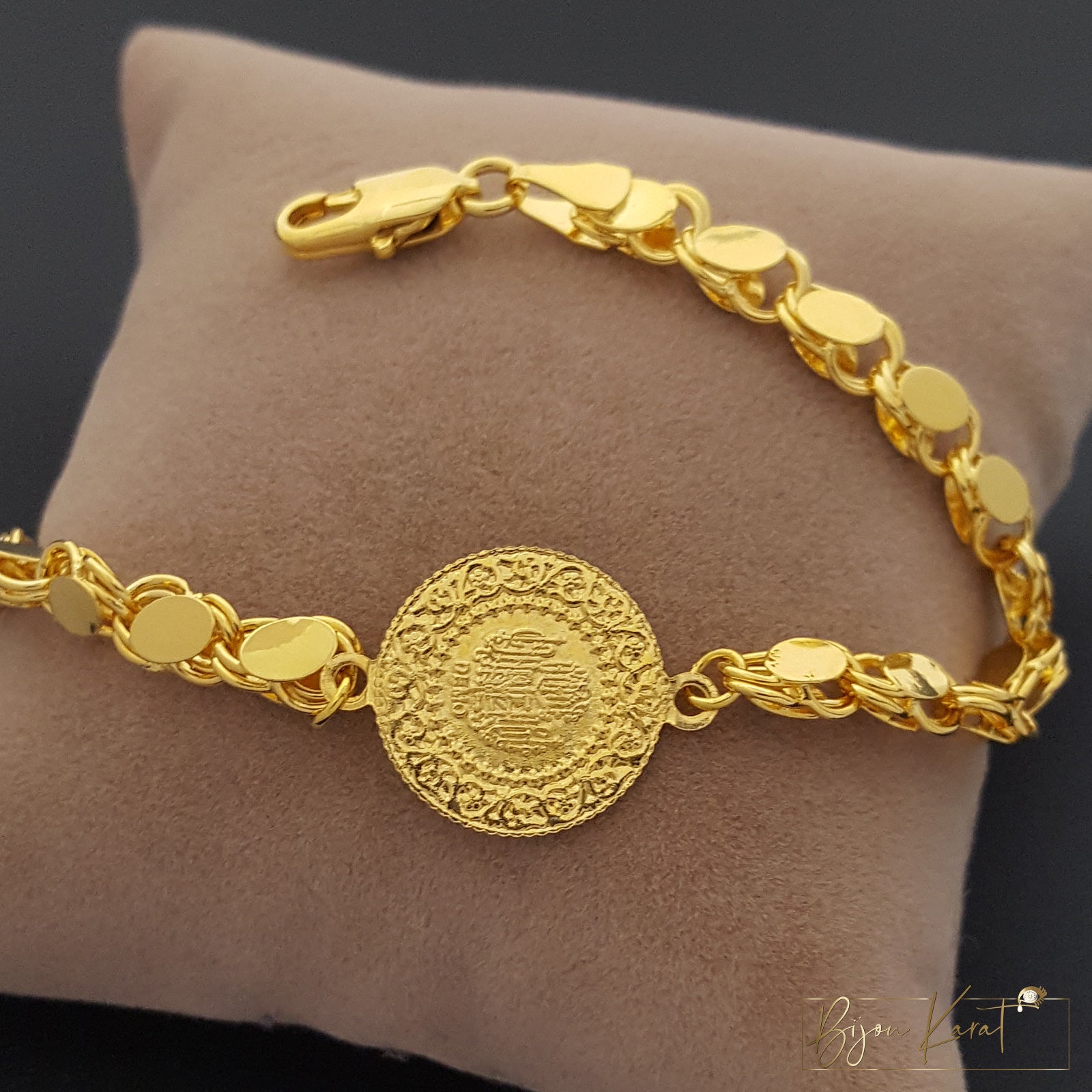 Ceyrek Pullu Armband 22K vergoldet