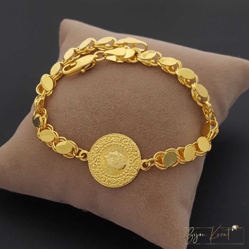 Ceyrek Pullu Armband 22K vergoldet