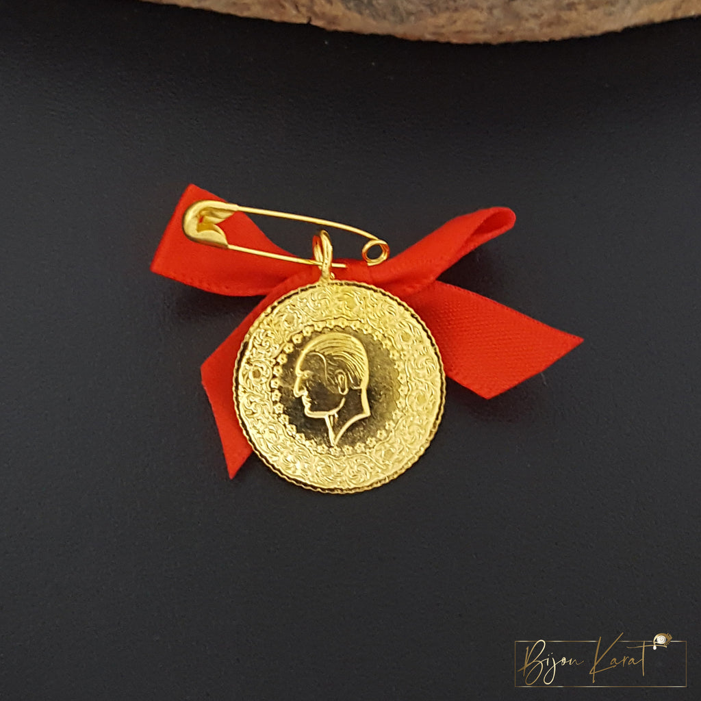 Yarim Münze 22K vergoldet 22mm