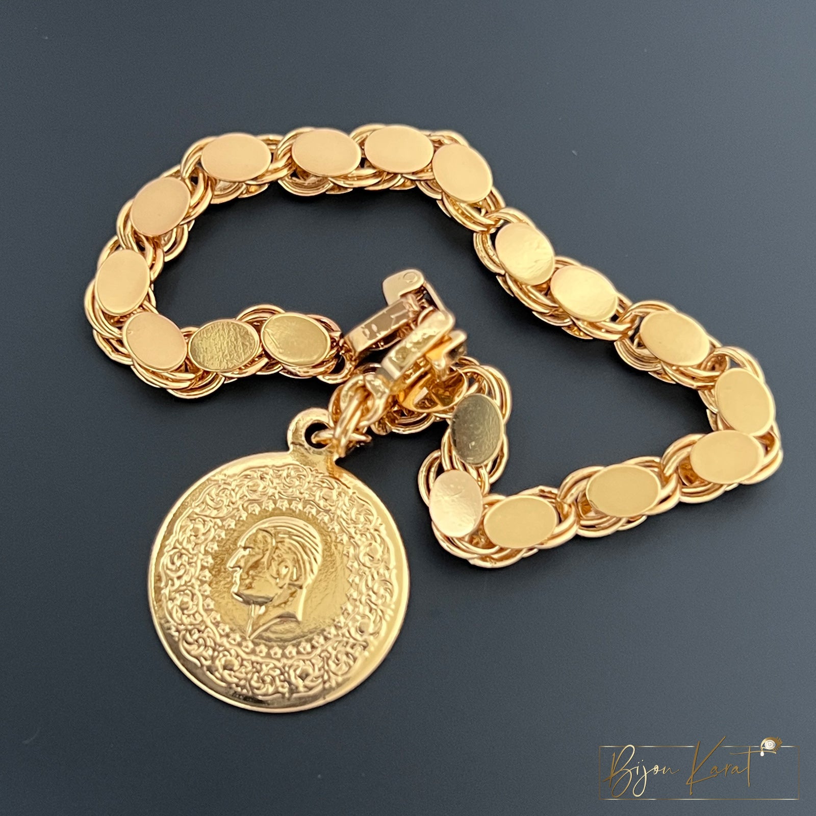 Ceyrek Pullu Armband 18K vergoldet