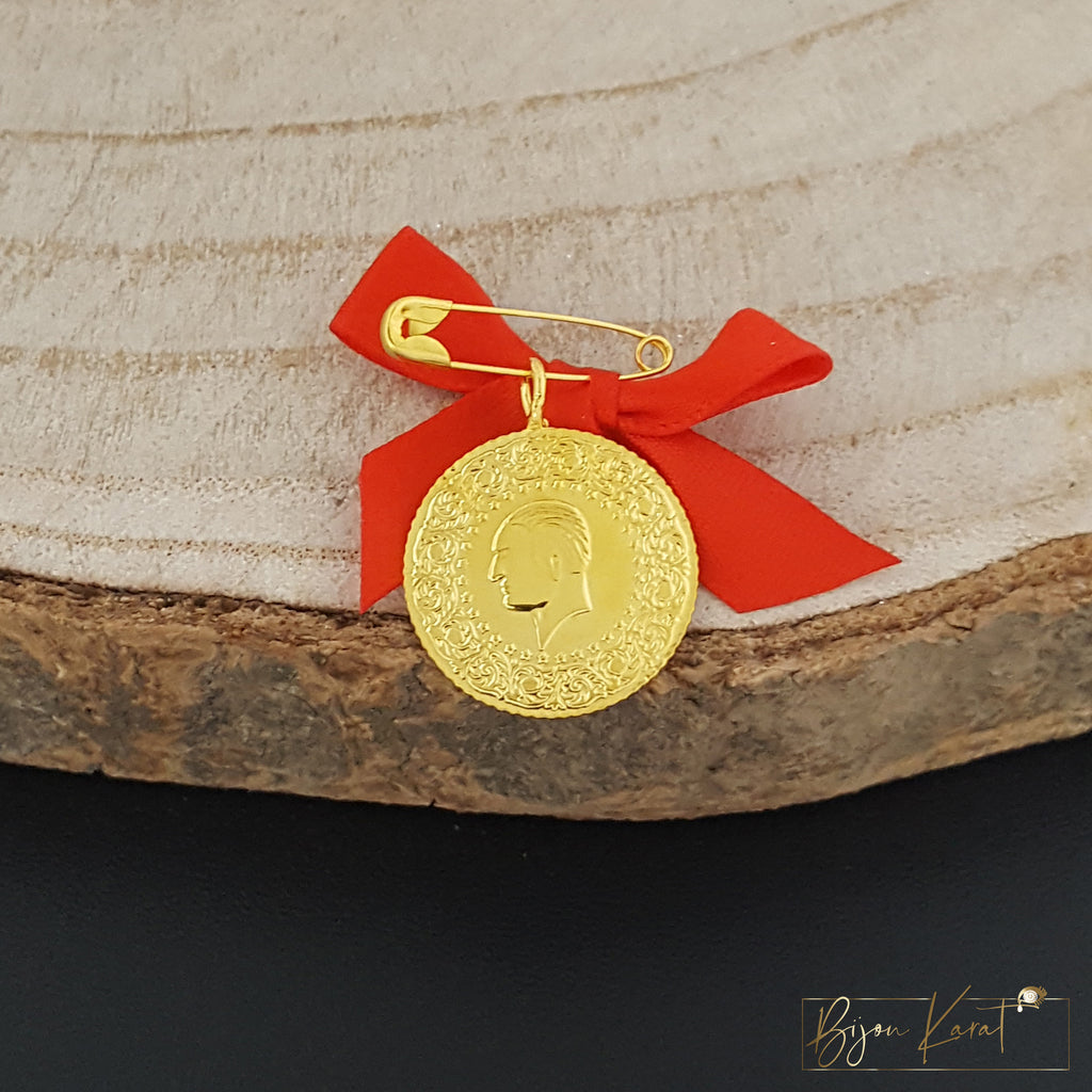 Yarim Münze 22K vergoldet 22mm