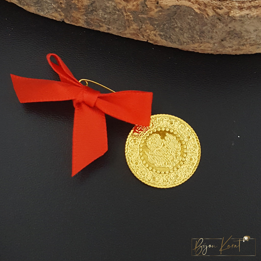 Yarim Münze 22K vergoldet 22mm
