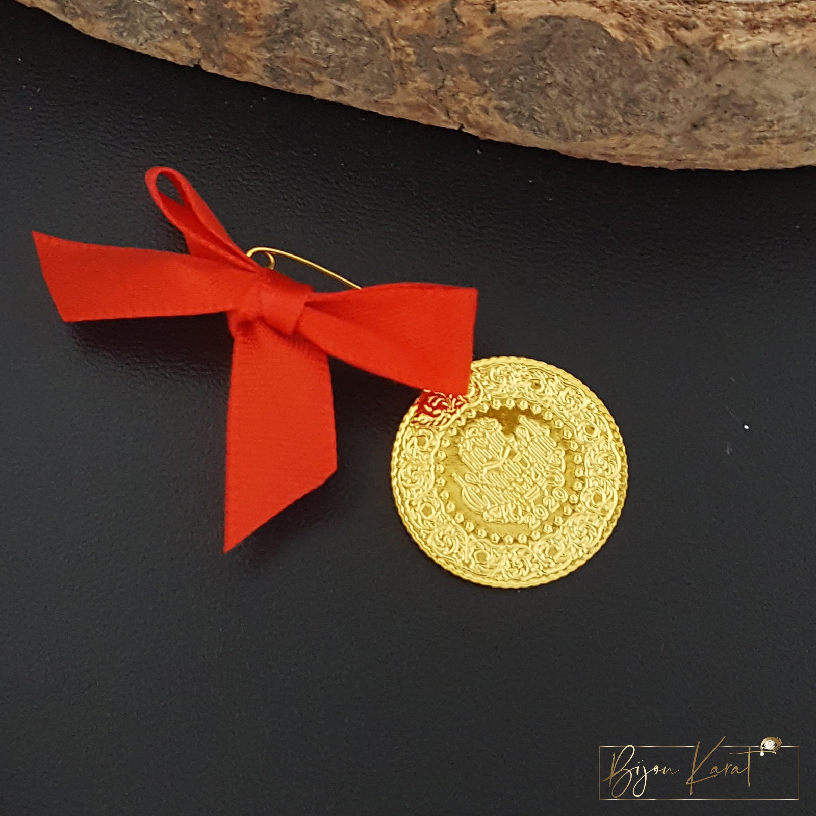 Yarim Münze 22K vergoldet 22mm