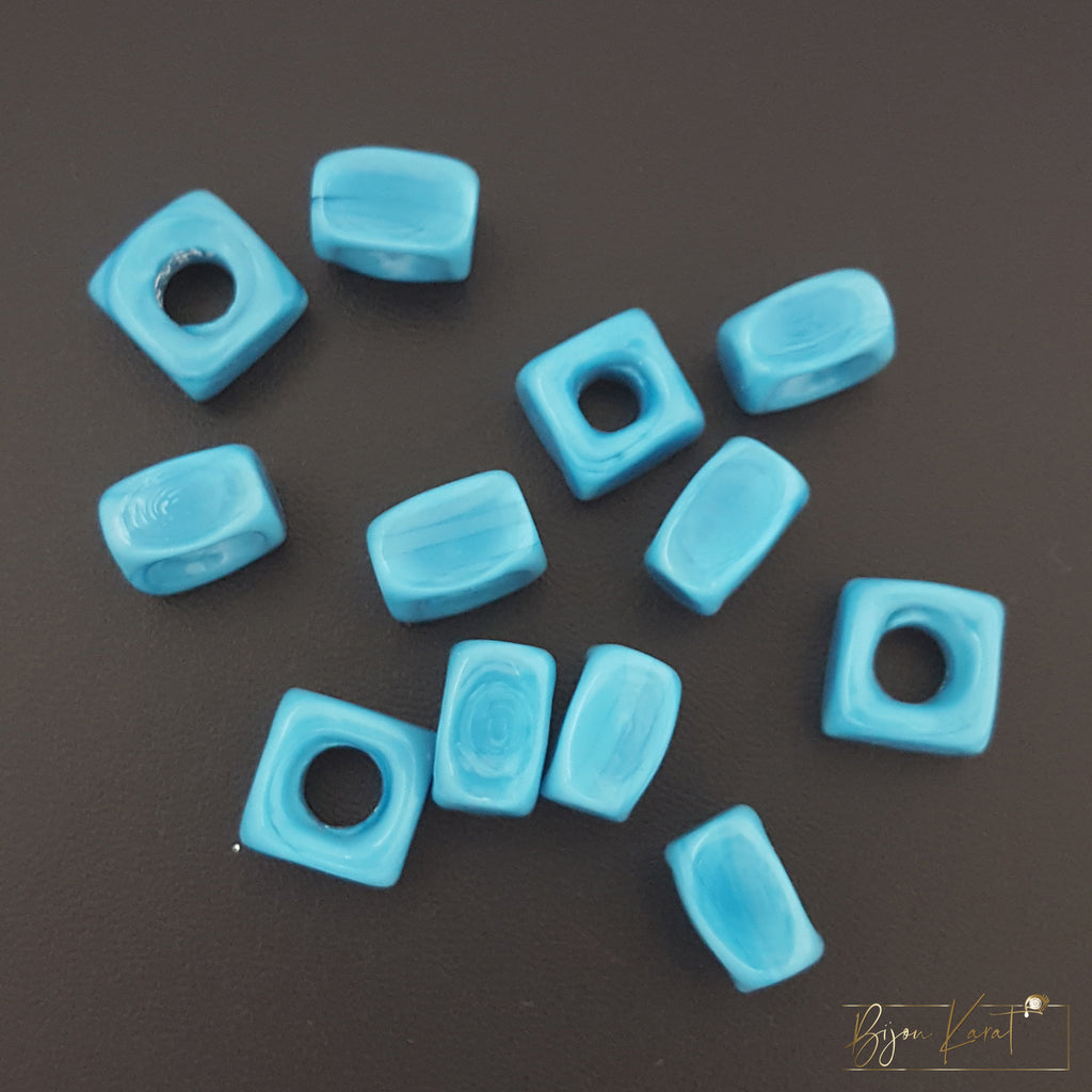 Mavi Tas Glasperle Türkis 5mm