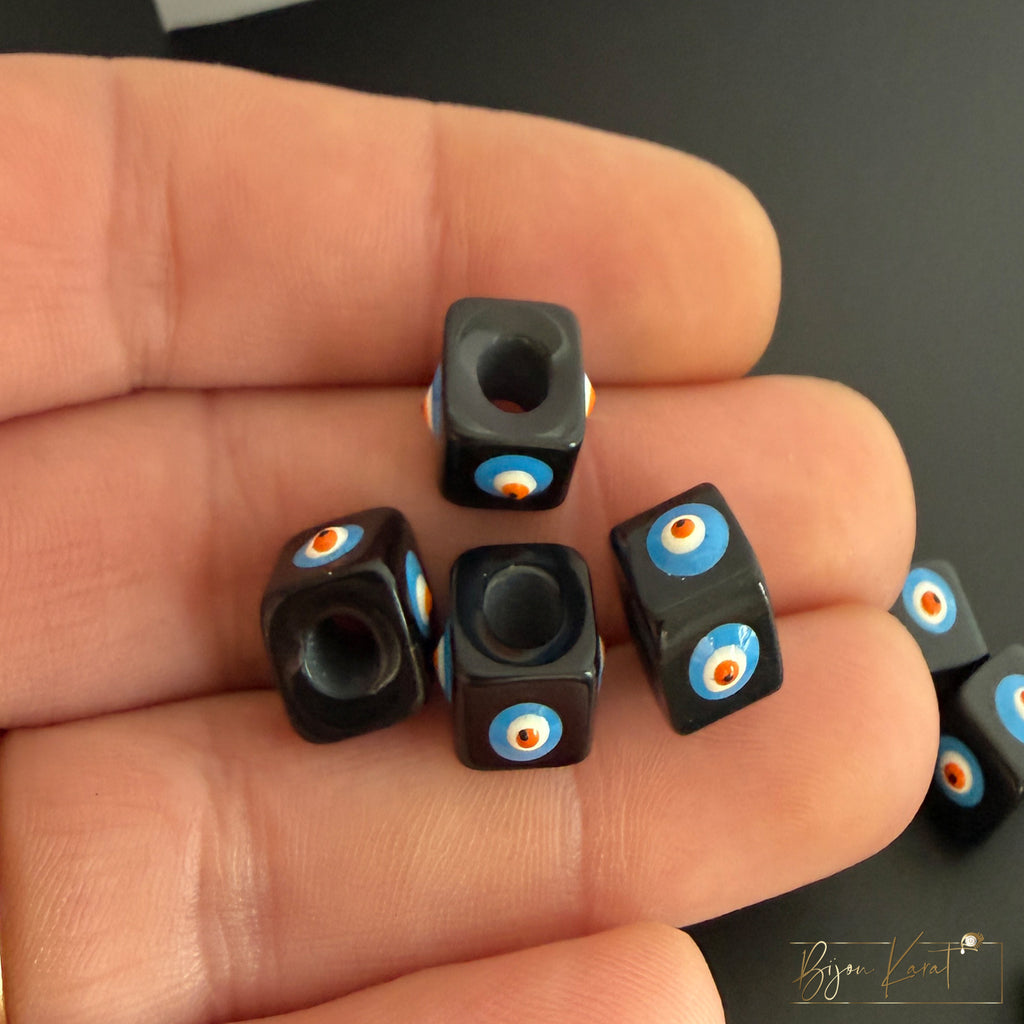 Nazar Mavi Tas Perle Schwarz 5mm
