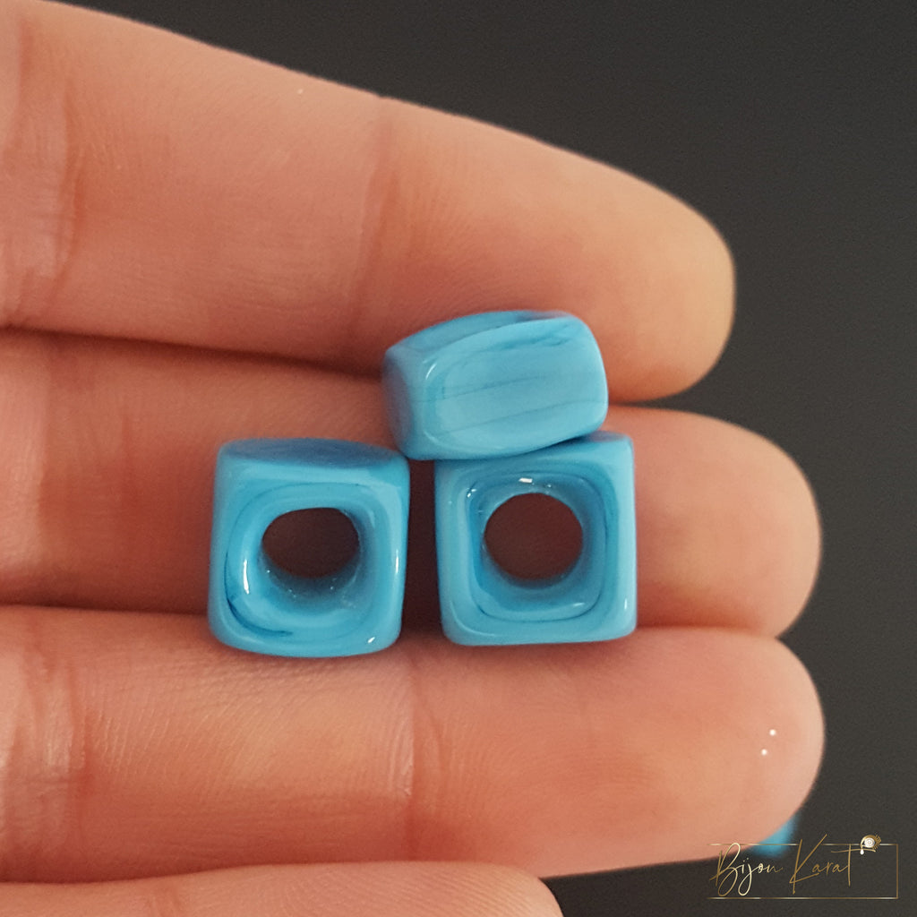 Mavi Tas Glasperle Türkis 5mm